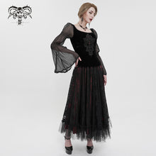 Load image into Gallery viewer, TT193 Gothic Velvet chiffon Long Sleeve Women's T-Shirt