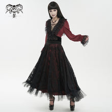 Load image into Gallery viewer, SHT09602 Red Gothic daily life Long Sleeve women Shirts