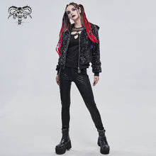 Load image into Gallery viewer, CT187 Two-tone punk women wool jacket