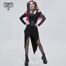 Load image into Gallery viewer, SKT132 Punk asymmetrical faked metal ghost hand dress