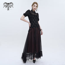 Load image into Gallery viewer, TT22201 Black Cross pattern Printed Short Sleeve T-Shirt