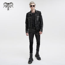 Load image into Gallery viewer, CT201 Similar to Hand Painted Asymmetric Punk Jacket