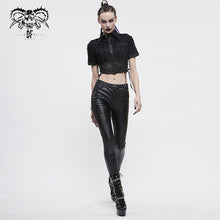 Load image into Gallery viewer, SHT065 Vertical Tattered Military Uniform Short Blouse