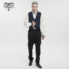 Load image into Gallery viewer, WT06902 Blue gothic men's vest with tail
