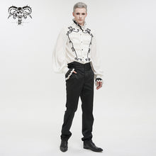 Load image into Gallery viewer, PT190 men high waist goth leather pants