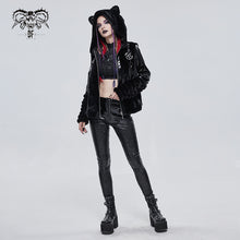 Load image into Gallery viewer, PT156 Hexagon pattern bright leather leggings