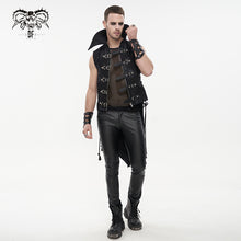Load image into Gallery viewer, WT068 Irregular Pattern Men's Punk Swallowtail Vest
