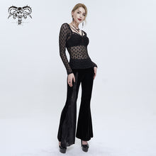 Load image into Gallery viewer, TT190 Gothic translucent Stretch Long Sleeve Women's T-Shirt