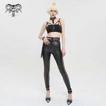 Load image into Gallery viewer, TT191 punk suspender short T-shirt