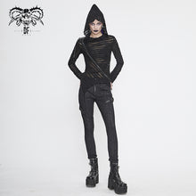 Load image into Gallery viewer, PT142 Cyberpunk circuit printed leather loops women pants