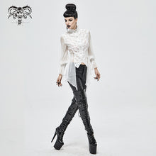 Load image into Gallery viewer, SHT06802 white Gothic Chiffon Blouse