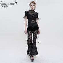 Load image into Gallery viewer, ETT029 ruched daily style Short Sleeve T-Shirt
