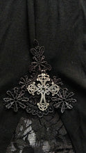 Load image into Gallery viewer, PT050 Gothic women cross decoration knit lace bell bottoms pants