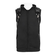Load image into Gallery viewer, TT211 punk men bullet clip textured cardigan