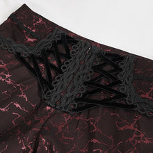 Load image into Gallery viewer, PT15902 Wine Girdle effect Gothic men trousers