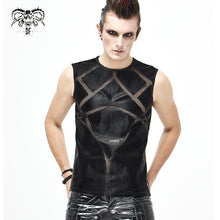 Load image into Gallery viewer, TT161 Men shiny knit patchwork vest