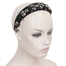 Load image into Gallery viewer, AS128 skull braided headband