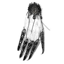 Load image into Gallery viewer, AS051 gothic sexy women lace bracelet with decoration fingerstall