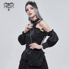 Load image into Gallery viewer, AS09501 black Gothic chain shoulder bag