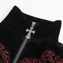Load image into Gallery viewer, CT20501 Black Jacquard Embroidered Jacket