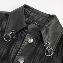 Load image into Gallery viewer, CT201 Similar to Hand Painted Asymmetric Punk Jacket