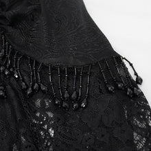 Load image into Gallery viewer, EPT006 Lace beaded pleated gothic leggings