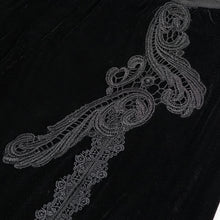 Load image into Gallery viewer, PT123 Gothic black lace sexy women velvet pants