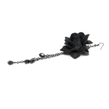 Load image into Gallery viewer, AS093 black roses gothic sexy women earrings