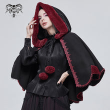 Load image into Gallery viewer, CA02801 Black double-sided woolen contrast color fur shawl with fur
