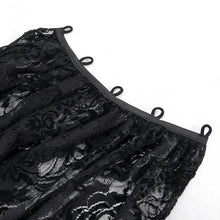 Load image into Gallery viewer, CT170 Wavy pattern Gothic Short Jacket with Detachable Hem