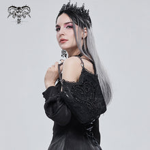 Load image into Gallery viewer, AS09501 black Gothic chain shoulder bag