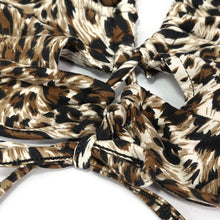 Load image into Gallery viewer, SST017 Leopard printed swimsuit set