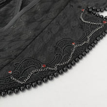 Load image into Gallery viewer, ECT012 GOTHIC women black jacquard thin long coat