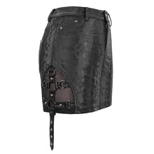 Load image into Gallery viewer, SKT126 Snakeskin print asymmetric skirt
