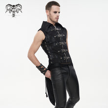 Load image into Gallery viewer, WT068 Irregular Pattern Men's Punk Swallowtail Vest