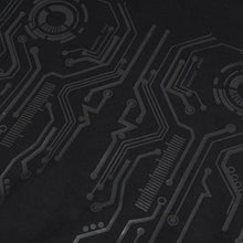 Load image into Gallery viewer, TT202 Men circuit diagram printed turtleneck face covered hooded t-shirt