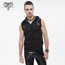 Load image into Gallery viewer, TT211 punk men bullet clip textured cardigan