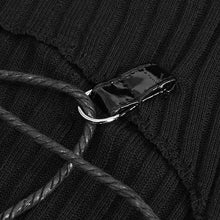 Load image into Gallery viewer, SR012 Strapless hooded woolen knitted sweater