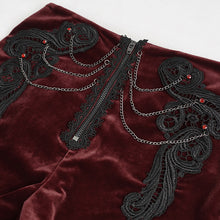 Load image into Gallery viewer, PT170 Gothic Stretch Velvet Women's High Waist Shorts