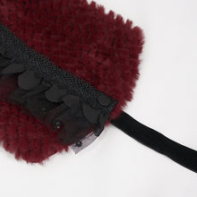 Load image into Gallery viewer, AS10702 red grained plush neckerchief (headband)