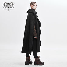 Load image into Gallery viewer, CA016 punk open arms men winter fur big cloak with loops