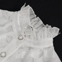 Load image into Gallery viewer, SHT06802 white Gothic Chiffon Blouse
