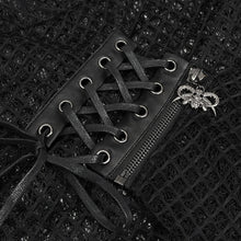 Load image into Gallery viewer, CA033 punk mesh asymmetric shawl