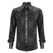 Load image into Gallery viewer, SHT098 Rib-shaped punk hand-painted men's shirt