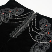 Load image into Gallery viewer, PT169 Gothic Stretch Velvet Women's High Waist Shorts