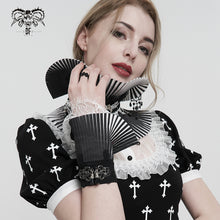 Load image into Gallery viewer, AS125 Gothic Pleated Black and White oversleeves