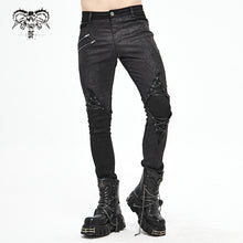 Load image into Gallery viewer, PT137 Punk glued fake two pieces men trousers