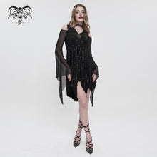 Load image into Gallery viewer, SKT152 Black Cross Printed Dress