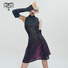 Load image into Gallery viewer, SKT151 Punk Chinese style Dream Color cheongsam dress