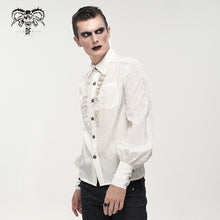 Load image into Gallery viewer, SHT08202 white Everyday Gothic Long Sleeve Shirt